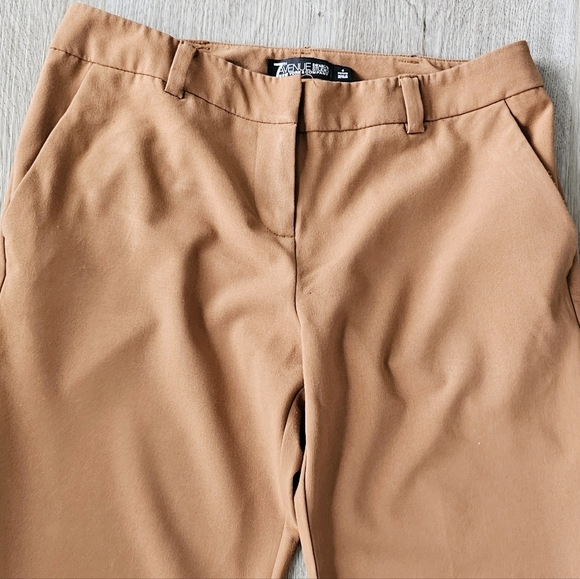 Size 4 Petite 7th Avenue Tan Dress Pants - Picture 2 of 5